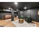 Finished basement featuring a seating area and stylish decor at 4217 Paces Ferry Se Rd, Atlanta, GA 30339