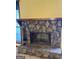 A stone fireplace adds character to the home at 3796 Saddle Ridge Dr, Snellville, GA 30039