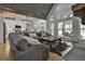 Open floor plan, hardwood flooring throughout the home, living to kitchen at 285 Hogan Coweta Rd, Hogansville, GA 30230