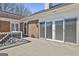 Spacious deck with sliding glass doors perfect for entertaining and relaxation with shade and sunny areas at 205 Castlewood Rd, Tyrone, GA 30290