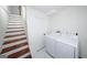 Laundry room with washer and dryer, close to stairs at 2508 Sylvan Rd, East Point, GA 30344
