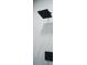 Modern shower with black fixtures and marble-like tile, creating a luxurious and stylish bathroom space at 2508 Sylvan Rd, East Point, GA 30344