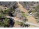 Expansive aerial view of a property with sheds, homes, and lush tree coverage at 623 Swan Lake Rd, Stockbridge, GA 30281