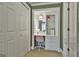 Charming dressing area with built-in vanity, drawers, and decorative mirror at 375 Darren Dr, Fayetteville, GA 30215