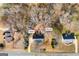 Aerial view of property showing home, fire pit, and plat overview at 603 Honey Creek Rd, Mcdonough, GA 30252