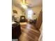 Bedroom featuring ceiling fan and wood-look flooring at 650 Harris Dr, Locust Grove, GA 30248