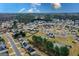 Scenic aerial view of the neighborhood showcasing the community's layout, homes, and lush surroundings at 704 Davenport Ct, Stockbridge, GA 30281