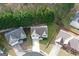 Aerial view of a well-maintained home with lush greenery and neighboring houses at 704 Davenport Ct, Stockbridge, GA 30281