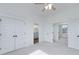 Bedroom features neutral walls, trim, carpet, and two closets at 271 Trestle Rd, Locust Grove, GA 30248