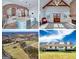 Collage showcasing the kitchen, living room, aerial view, and exterior of a beautiful countryside home at 271 Trestle Rd, Locust Grove, GA 30248