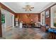 Home office with decorative slate floors and rustic accents at 160 Allie Dr, Mcdonough, GA 30252