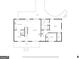Detailed floor plan showcasing the layout of the eat-in kitchen, living room, and bedrooms at 630 Stoney Point Rd, Bowdon, GA 30108
