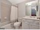 Clean bathroom featuring a shower-tub combination with tile surround at 120 Middleton Dr, Peachtree City, GA 30269