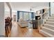Inviting living room featuring a fireplace and hardwood floors at 120 Middleton Dr, Peachtree City, GA 30269