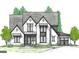Charming rendering of a two-story home with a prominent roof, inviting entrance, and attached two-car garage at Lot 3 Snead, Fayetteville, GA 30215