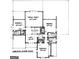 Second floor plan featuring bedrooms, media room, bathrooms, and loft area at Lot 3 Snead, Fayetteville, GA 30215