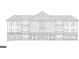 Elevation drawing showcases the condo building's design with balconies and multiple windows at 1000 Blair Ln # 302, Peachtree City, GA 30269