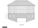 Architectural south elevation plan shows the condo building's garage and upper levels at 1000 Blair Ln # 302, Peachtree City, GA 30269