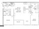 Floor plan of unit 101 with two bedrooms, two bathrooms, kitchen, and balcony at 1000 Blair Ln # 302, Peachtree City, GA 30269