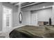 Bedroom featuring walk in closet and modern decor at 612 Champions Dr, Mcdonough, GA 30253
