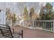 Outdoor deck with wooded view at 612 Champions Dr, Mcdonough, GA 30253