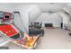 Large bonus room with basketball game, seating, computer station and room for other activities at 1408 Hemphill Rd, Stockbridge, GA 30281