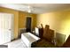 Bathroom remodel in progress with tub, and yellow walls at 1721 Lisbon Sw Dr, Atlanta, GA 30310