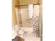 Bathroom featuring a tub and shower combo with older fixtures and finishes at 3210 Rogers Rd, Mcdonough, GA 30252
