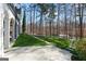 Backyard view with a patio, lawn, and access to the lake, perfect for waterfront enjoyment at 4185 Etcetera Ln, Cumming, GA 30041