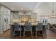 Beautiful kitchen island, featuring a decorative wreath and ample counter space at 4185 Etcetera Ln, Cumming, GA 30041