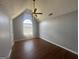 Bedroom featuring vaulted ceilings, a ceiling fan, and a window at 10988 Mansura Pl, Hampton, GA 30228