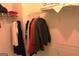 Organized walk-in closet featuring shelving, hanging rods, and ample storage space at 300 Legacy Ln, Peachtree City, GA 30269