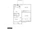 First floor plan featuring kitchen, dining, flex room, and two-car garage at 1653 Sungrown Way, Mcdonough, GA 30253