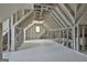 Large attic with open framework, a window, and an abundance of space ready for renovation and potential living area at 114 Oak Ridge Dr, Sharpsburg, GA 30277