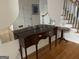 Entryway with a mirror and table on hardwood floors at 3223 Thornecreek Dr, Douglasville, GA 30135