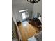 Spacious entryway with hardwood floors and staircase at 3223 Thornecreek Dr, Douglasville, GA 30135