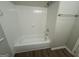 Clean and well-maintained bathroom with a white tiled shower and updated fixtures at 645 Steve Sw Dr, Atlanta, GA 30315