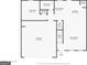 Detailed floor plan showcasing layout, including a garage, living room, kitchen, bedrooms, and bathrooms at 415 Arthurs Ln, Covington, GA 30016