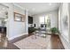 Inviting home office featuring hardwood floors, a neutral color palette and lots of natural light at 1685 Tabor Dr, Marietta, GA 30062