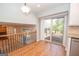 Breakfast nook with dining table and slider to the rear deck at 201 Lanyard Loop, Peachtree City, GA 30269