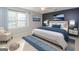 Serene main bedroom featuring a large bed, plush carpets, and bright natural light at 201 Lanyard Loop, Peachtree City, GA 30269