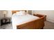 Bedroom with neutral colors, a wooden sleigh bed, and dark wood furniture at 337 Paynes Lake Rd, Carrollton, GA 30116