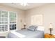 Neutral bedroom with a large window and natural light, featuring a comfortable bed and side tables at 104 Summer Chase, Carrollton, GA 30116