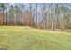 Lush green backyard with mature trees providing a private, serene setting at 106 Robinson Bend Trl, Peachtree City, GA 30269