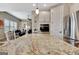 Kitchen island with granite countertop, stainless steel appliances and open floor plan at 339 Cottonwood Cir, Peachtree City, GA 30269