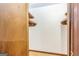 Empty walk-in closet with shelves at 160 Pine Trail Rd, Fayetteville, GA 30214