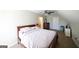 Sloped ceiling bedroom with a ceiling fan and neutral colors at 1800 Stockton Walk Ln, Snellville, GA 30078