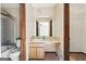 Small bathroom featuring a single sink and a shower/tub combination at 4847 Royal Dr, Duluth, GA 30096