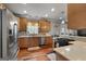 An inviting kitchen with stainless steel appliances, and countertops at 172 Sam Solomon Rd, Locust Grove, GA 30248