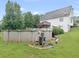 Backyard view of home with an inviting above-ground pool and lush green landscaping at 2110 Mcgarity Rd, Mcdonough, GA 30252